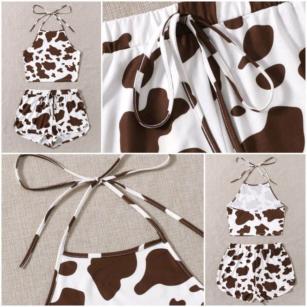 Cow print 2pc. set